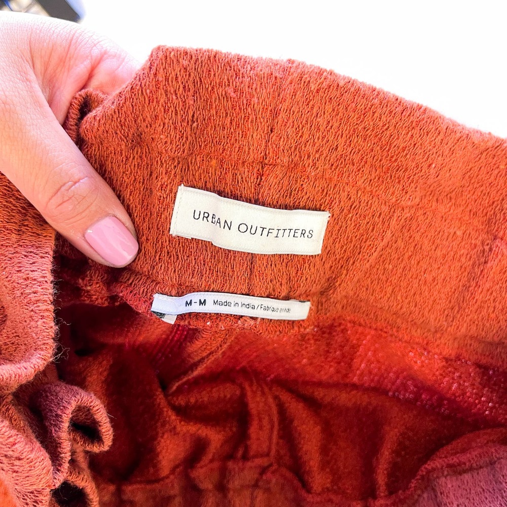 Urban Outfitters (M) Orange High Rise Skort Front Wrap Womens Shorts - Picture 6 of 9